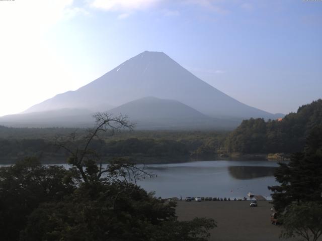精進湖からの富士山