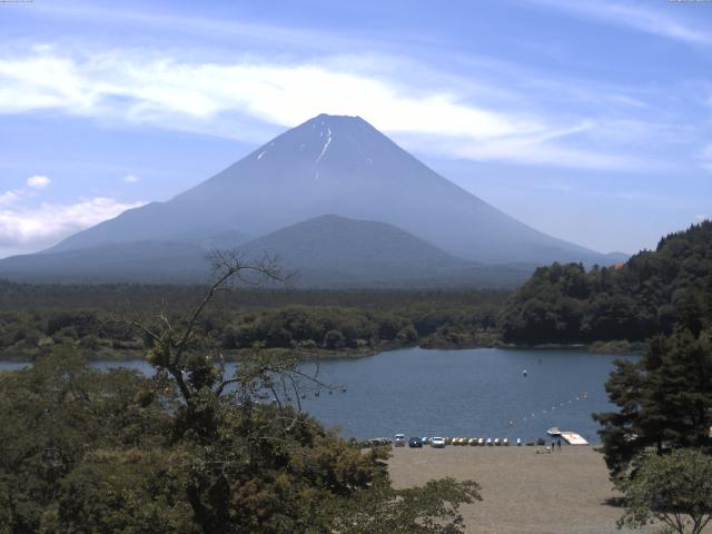 精進湖からの富士山