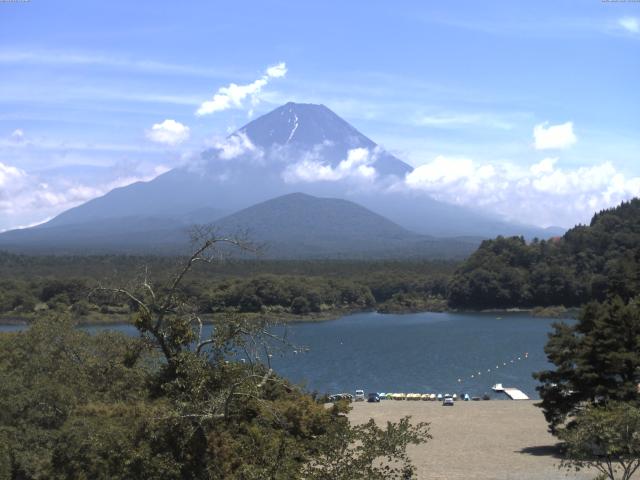 精進湖からの富士山