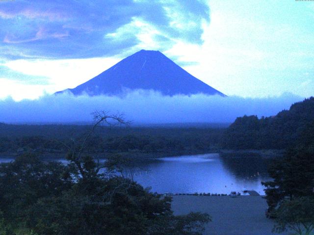 精進湖からの富士山