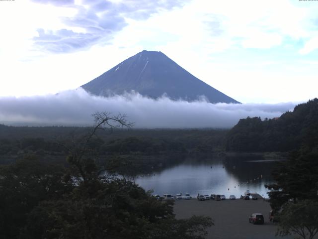精進湖からの富士山