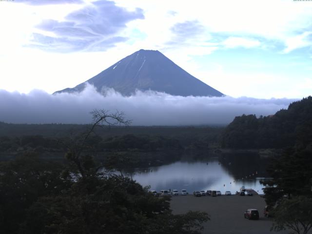 精進湖からの富士山