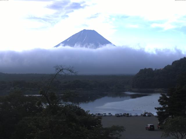 精進湖からの富士山