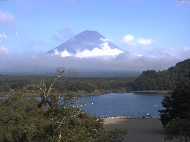 精進湖からの富士山