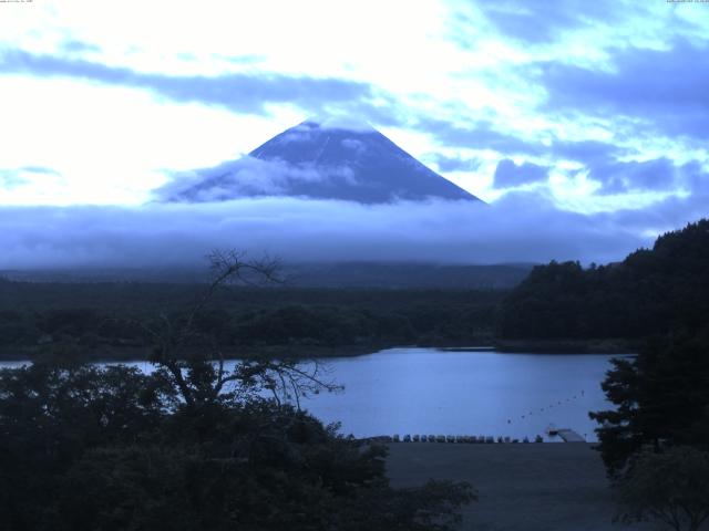 精進湖からの富士山