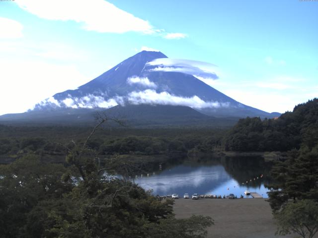 精進湖からの富士山