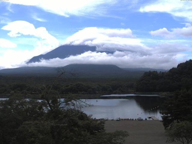 精進湖からの富士山