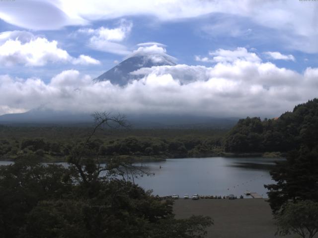 精進湖からの富士山