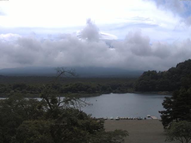 精進湖からの富士山