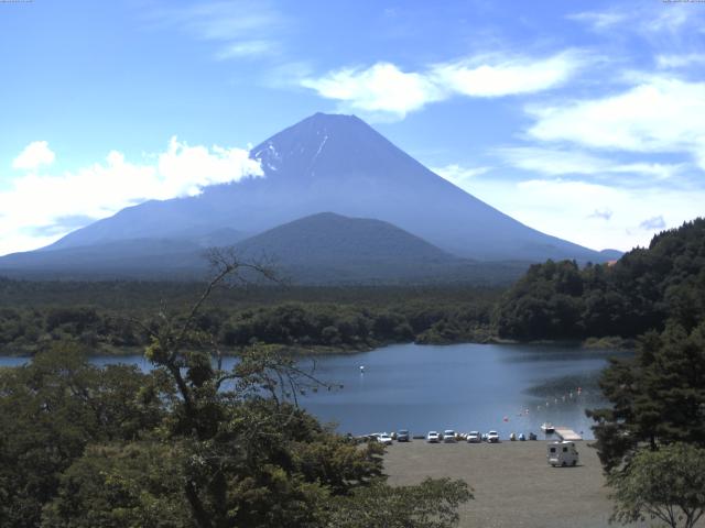 精進湖からの富士山
