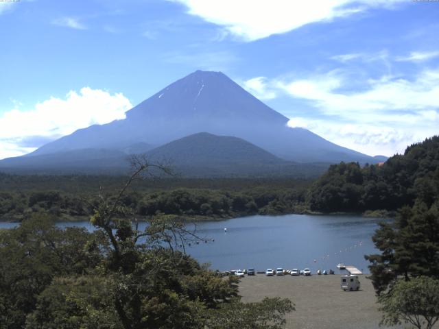 精進湖からの富士山