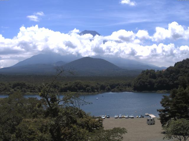 精進湖からの富士山