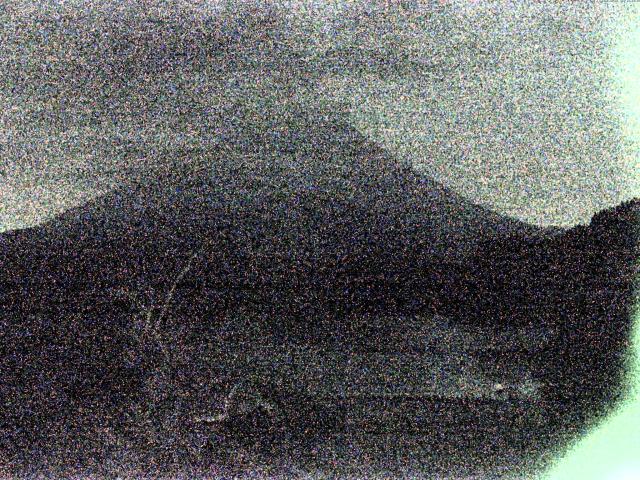 精進湖からの富士山