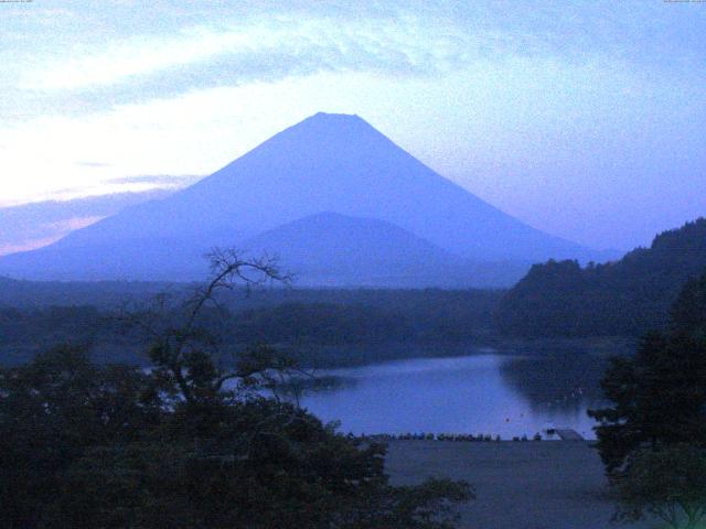 精進湖からの富士山