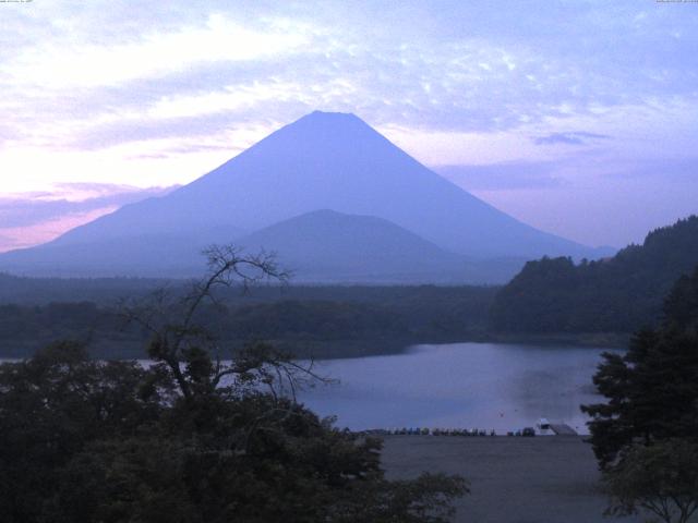 精進湖からの富士山