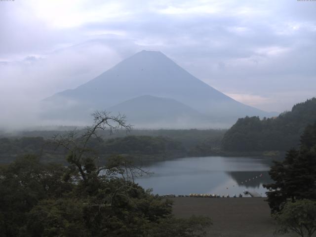 精進湖からの富士山