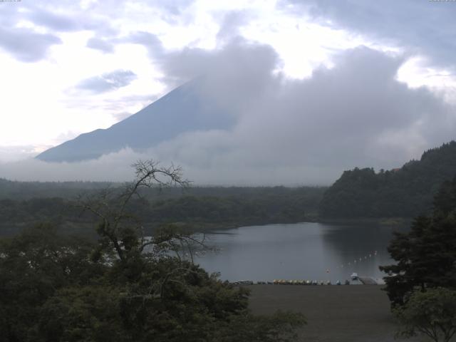 精進湖からの富士山