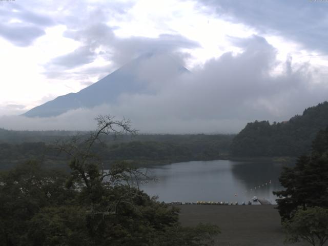精進湖からの富士山
