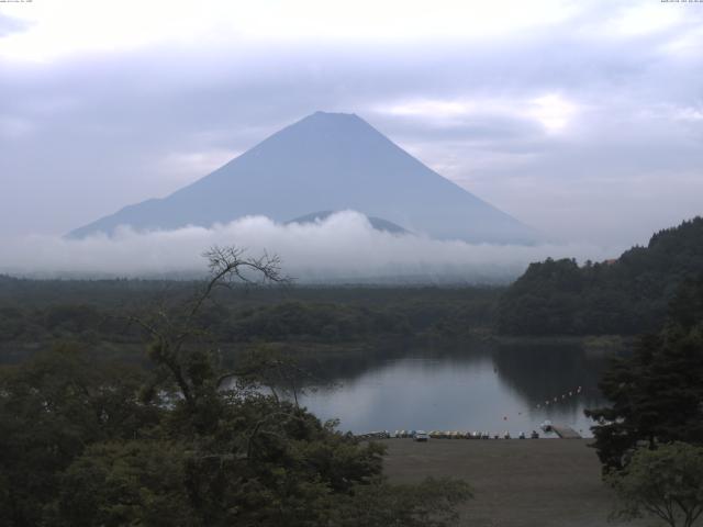 精進湖からの富士山