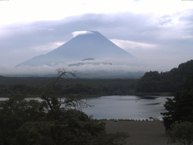精進湖からの富士山