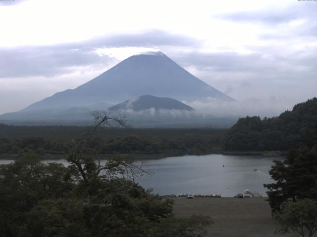 精進湖からの富士山