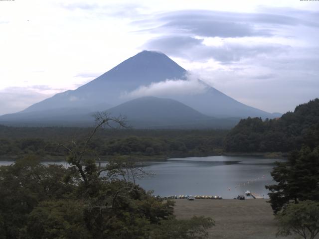 精進湖からの富士山