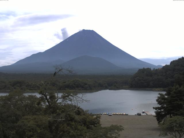 精進湖からの富士山