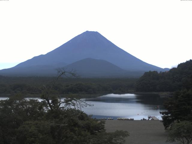 精進湖からの富士山