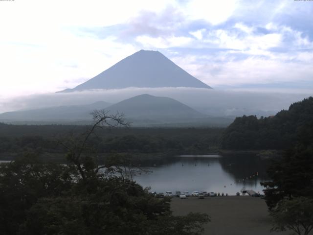 精進湖からの富士山