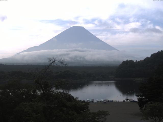 精進湖からの富士山