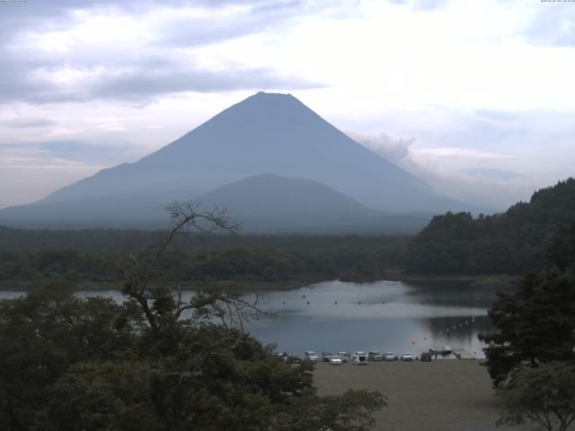 精進湖からの富士山