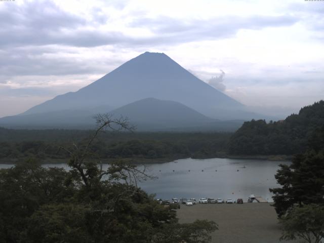 精進湖からの富士山