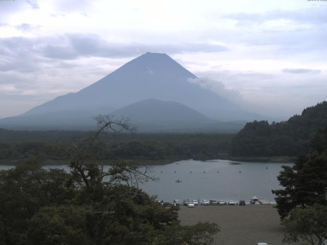 精進湖からの富士山