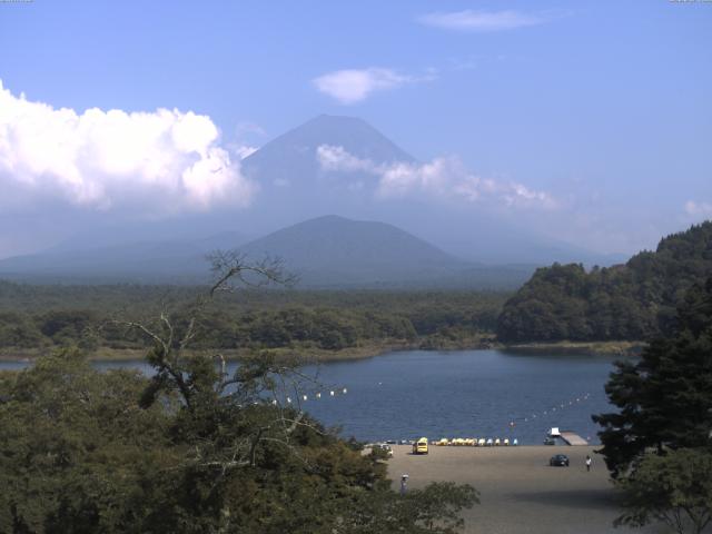 精進湖からの富士山