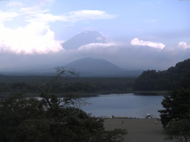 精進湖からの富士山