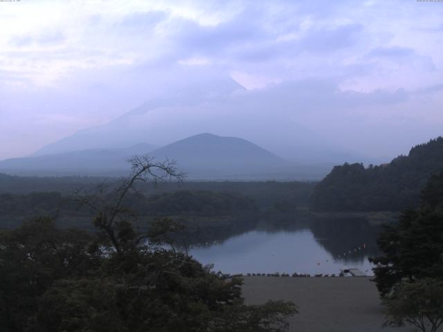 精進湖からの富士山
