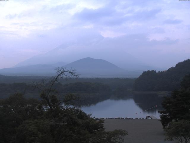 精進湖からの富士山