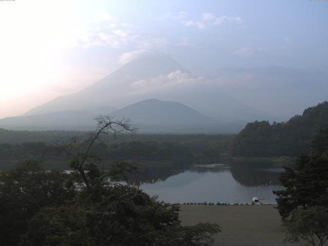精進湖からの富士山