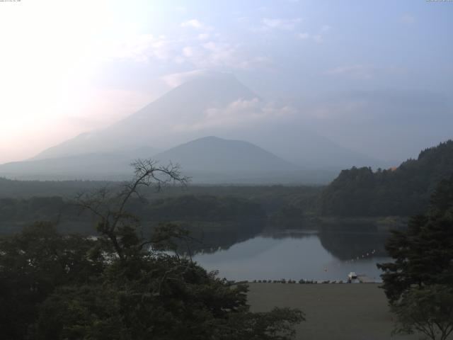 精進湖からの富士山