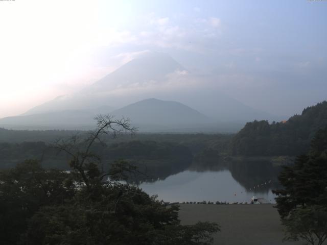 精進湖からの富士山