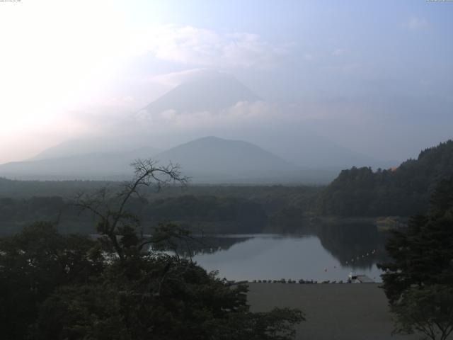精進湖からの富士山