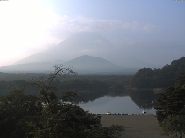 精進湖からの富士山