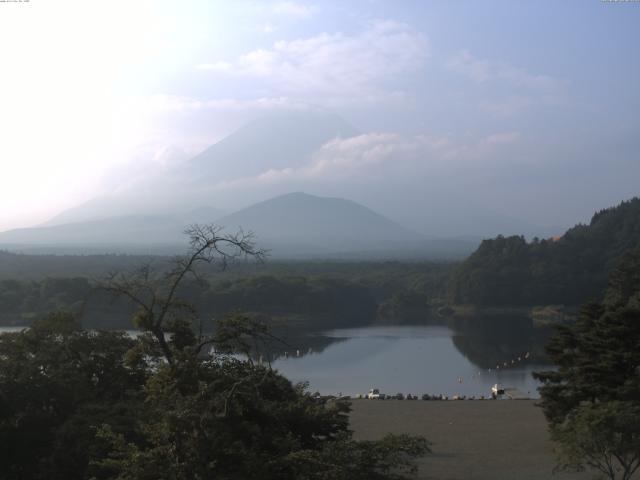 精進湖からの富士山