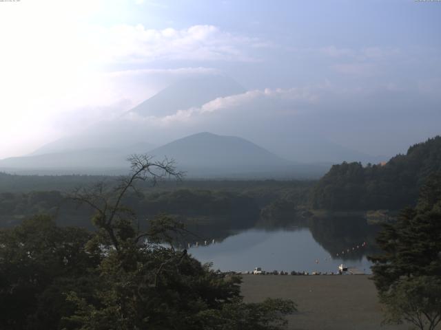 精進湖からの富士山