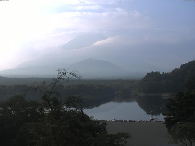 精進湖からの富士山