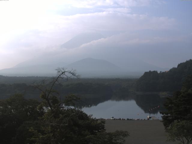 精進湖からの富士山