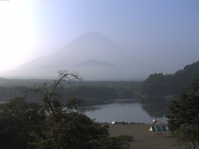 精進湖からの富士山