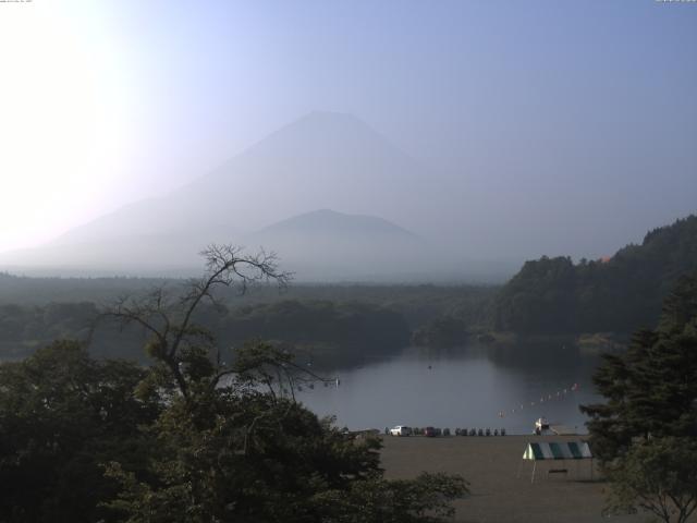 精進湖からの富士山