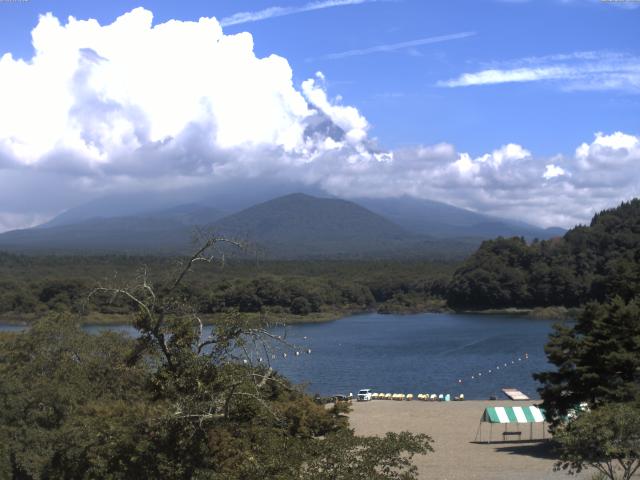 精進湖からの富士山