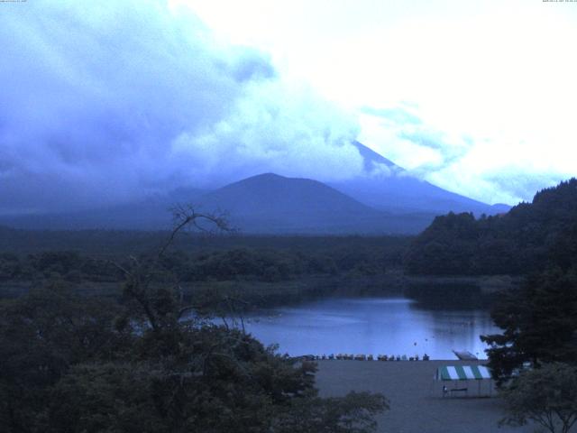 精進湖からの富士山